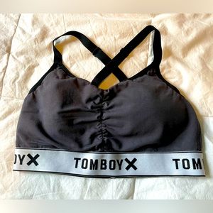 Tomboyx Adjustable Ruched Bralette size small